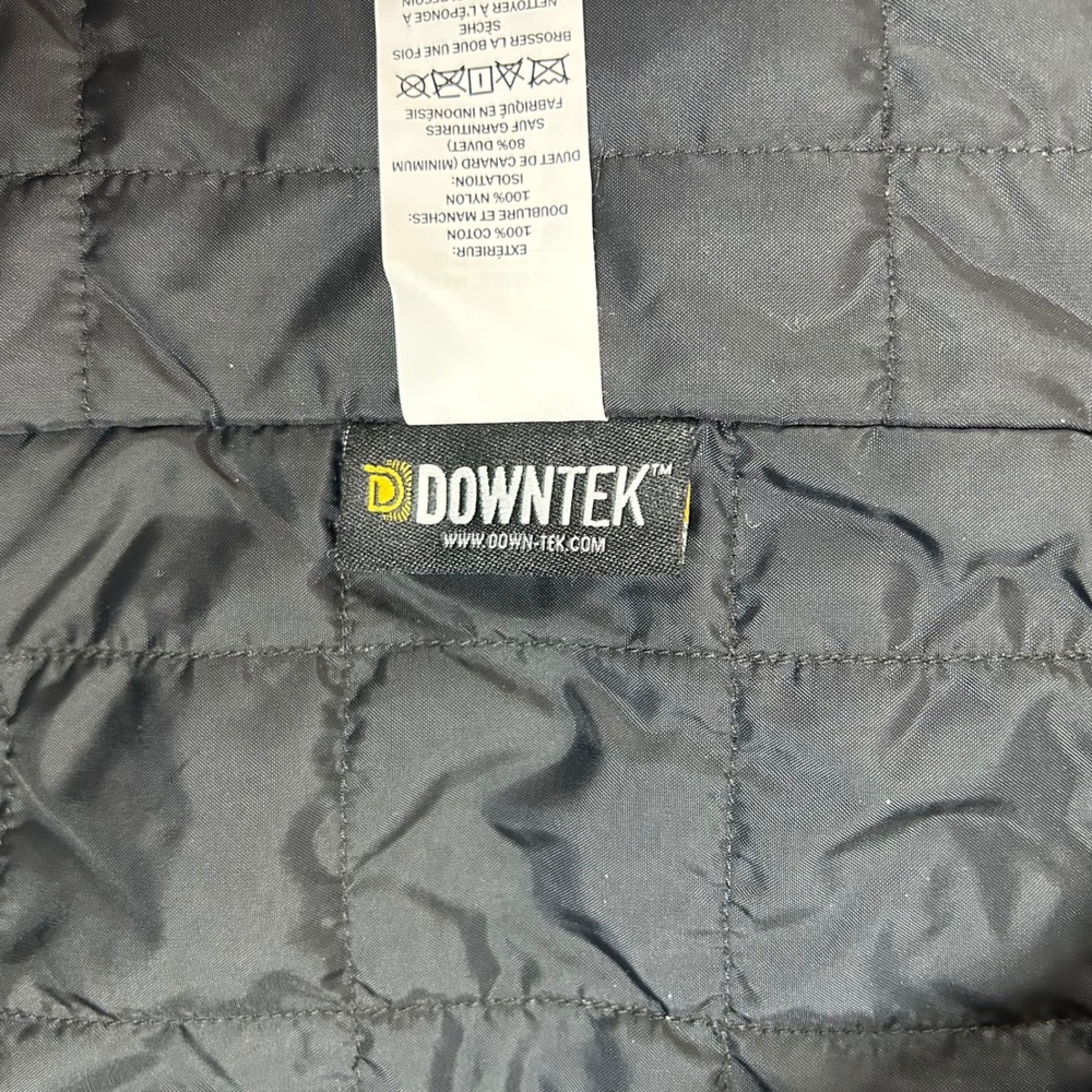 LL Bean Men XXL Upcountry Waxed Down Vest Green Quilted DownTek Hunting Outdoors - Picture 4 of 9